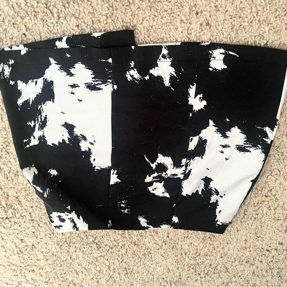 Black and White Abstract Skirt